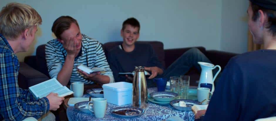 God stemning på husgruppe