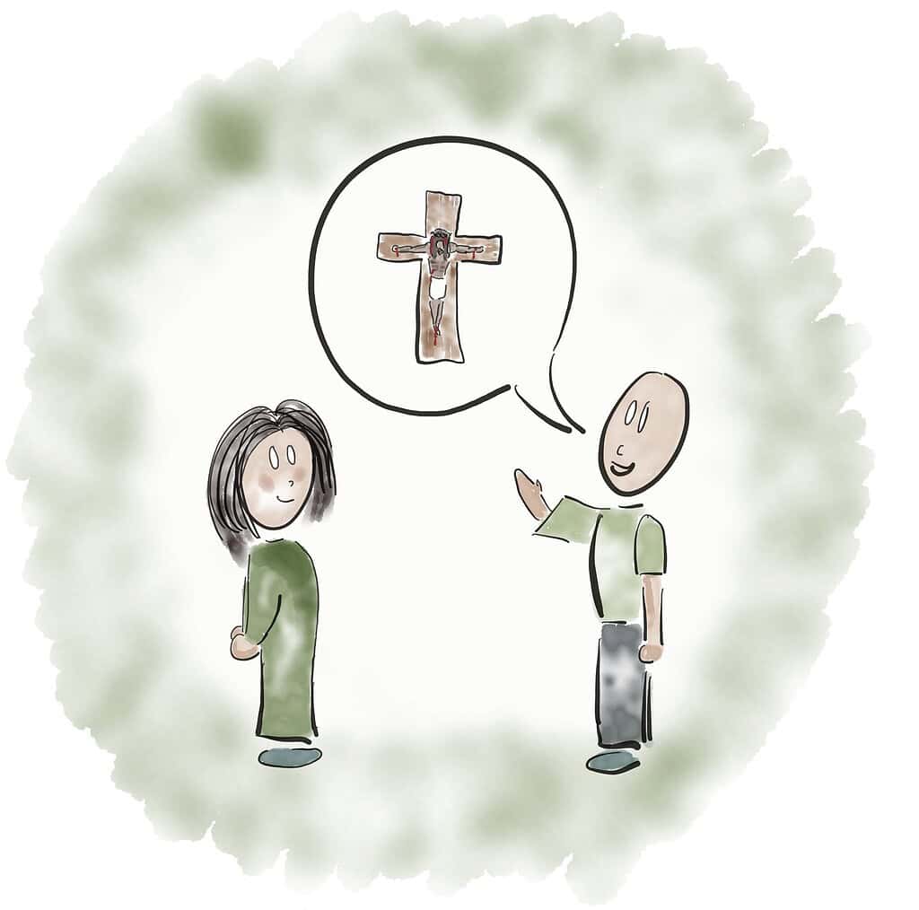 snakkeboble Jesus evangeliet workshop
